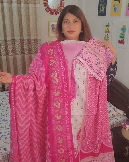 Swiss Cotton with Printed Salwar